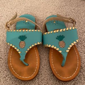 EUC kids Jack Rogers pineapple Sandals